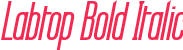 Labtop Bold Italic